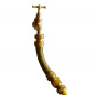 Flexible anti-kink watering tap F 20x27 with brass quick connector, 17 cm Flexible anti-kink watering tap F 20x27 with brass quick connector, 17 cm