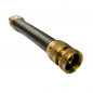 Flexible anti-kink watering tap F 20x27 with brass quick connector, 17 cm Flexible anti-kink watering tap F 20x27 with brass quick connector, 17 cm