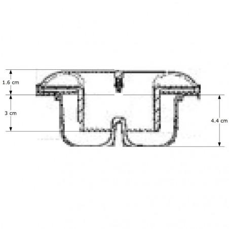 Geruchsverhindernder Siphon für KESSEL-Duschabfluss ultraflach