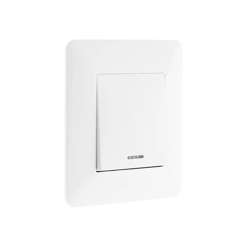 Va-et-vient à voyant encastrable modèle ARTEZO blanc ZENITECH. Va-et-vient à voyant encastrable modèle ARTEZO blanc ZENITECH.