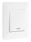 Va-et-vient à voyant encastrable modèle ARTEZO blanc ZENITECH. Va-et-vient à voyant encastrable modèle ARTEZO blanc ZENITECH.