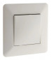 Bouton poussoir encastrable modèle ARTEZO blanc ZENITECH. Bouton poussoir encastrable modèle ARTEZO blanc ZENITECH.