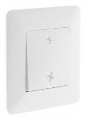 Commande VMC encastrable modèle ARTEZO blanc ZENITECH.