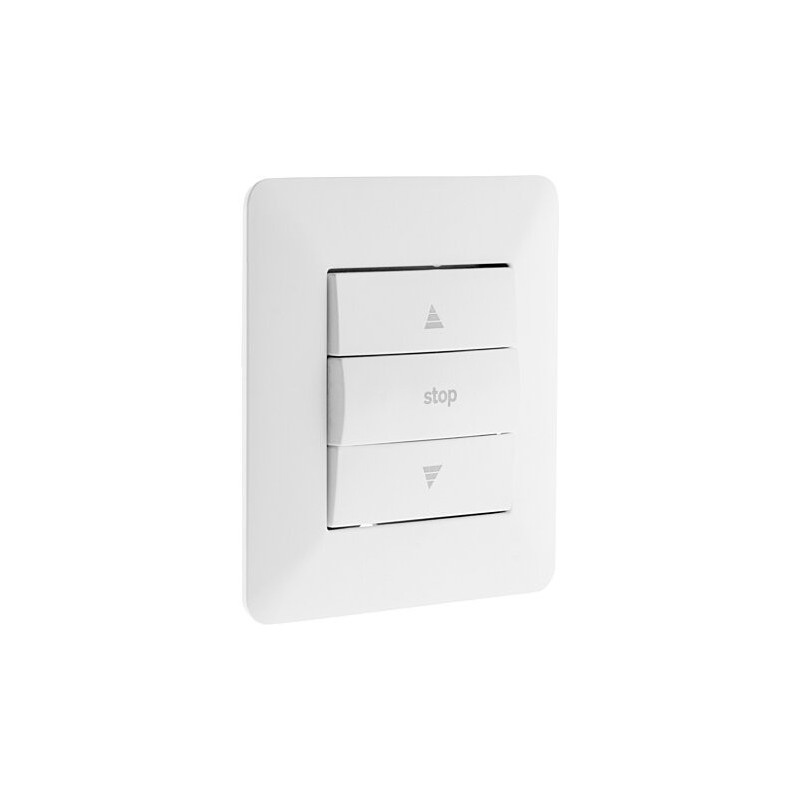 Commande volet roulant encastrable modèle ARTEZO blanc ZENITECH. Commande volet roulant encastrable modèle ARTEZO blanc ZENITECH.