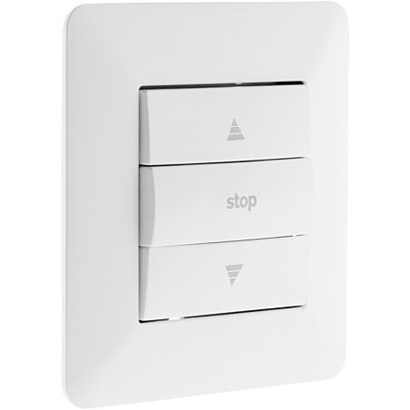 Commande volet roulant encastrable modèle ARTEZO blanc ZENITECH.