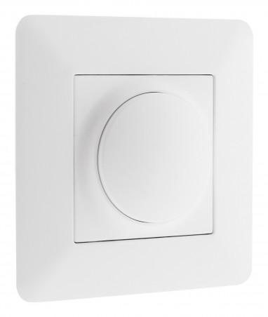 Plaque de sortie de câble  encastrable modèle ARTEZO blanc ZENITECH.