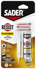 Colle Resist plastique bi-composants seringue 10g.