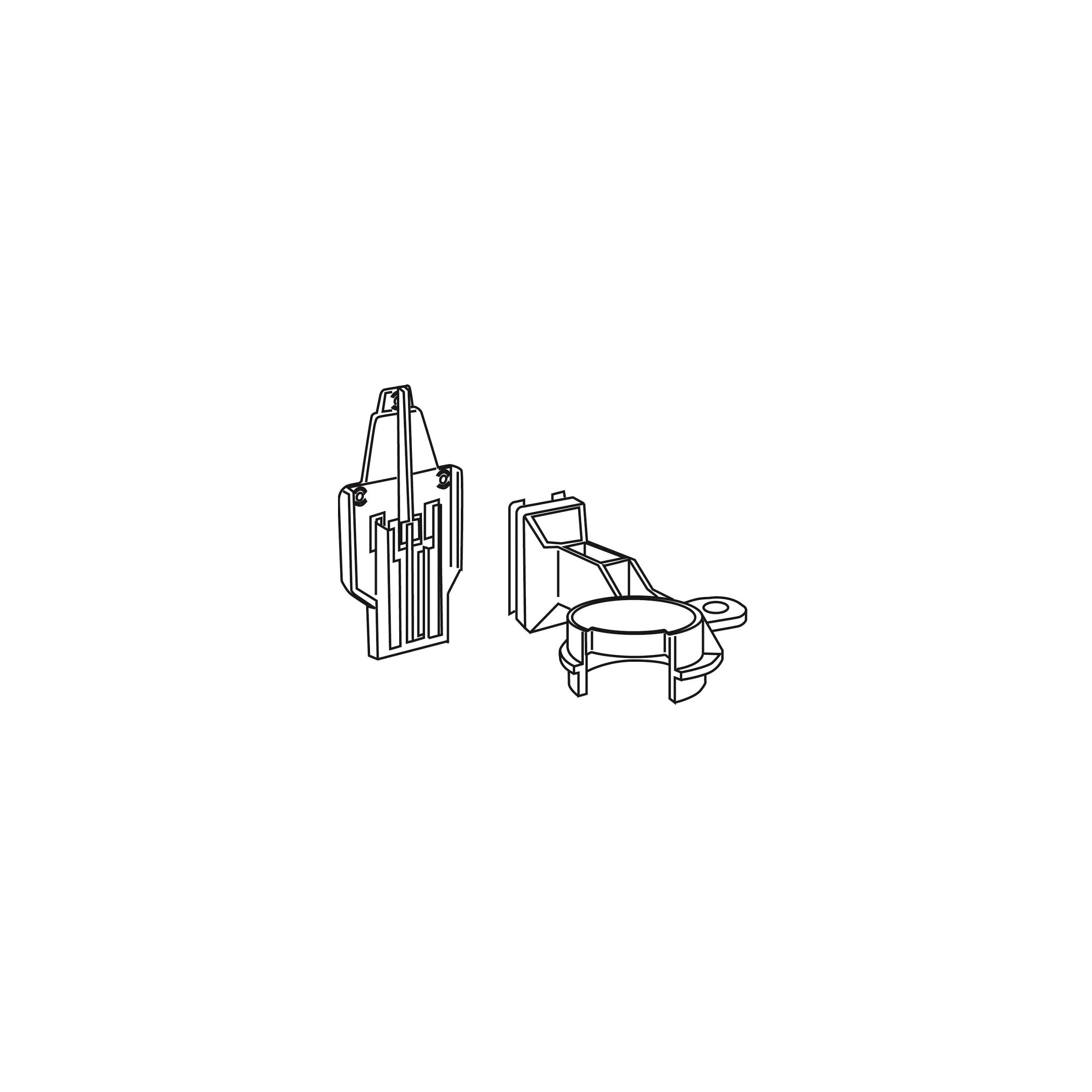 Central block for CUBIK concealed WC cisterns
