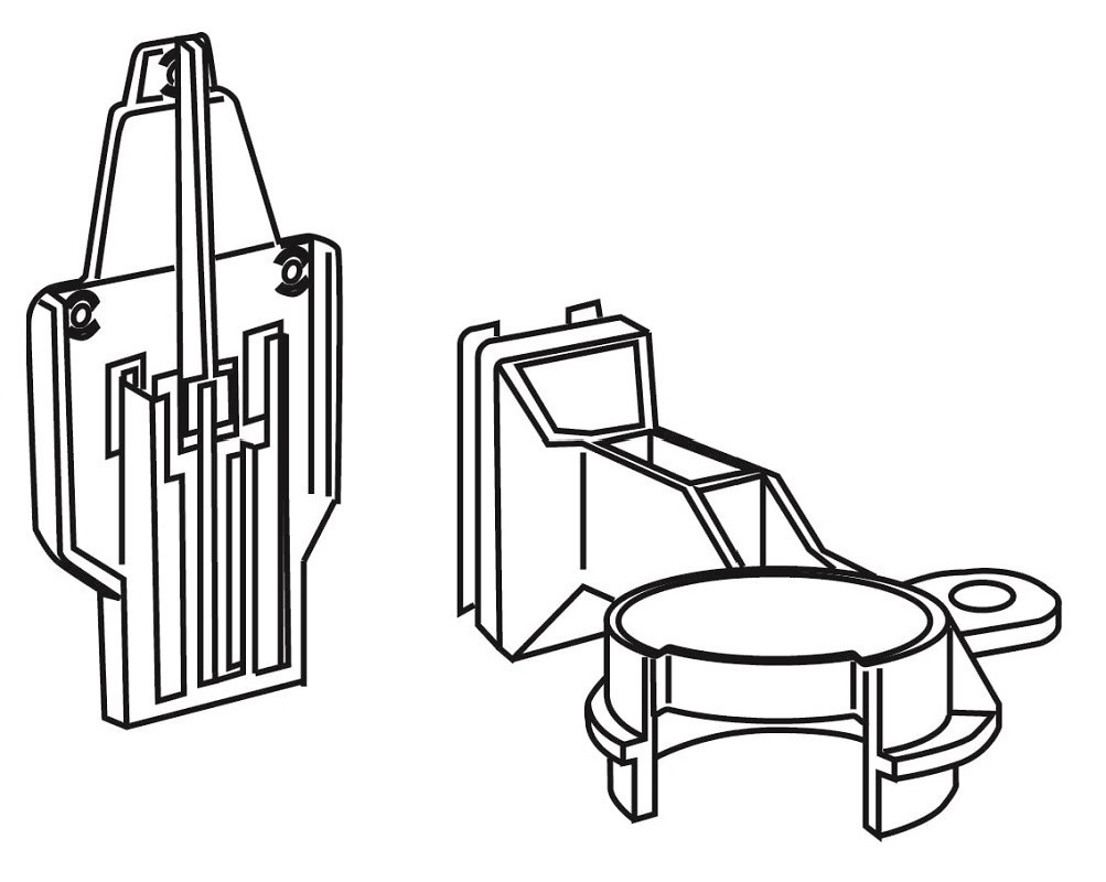 Central block for CUBIK concealed WC cisterns