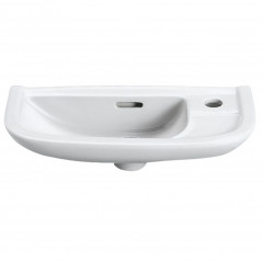 Ceramic wall-mounted washbasin 50 cm x 23 cm Geberit Linéa compact