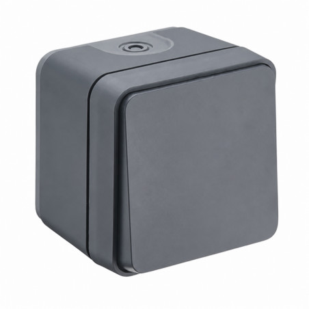 Interruptor de doble posición impermeable gris. DEBFLEX 730422