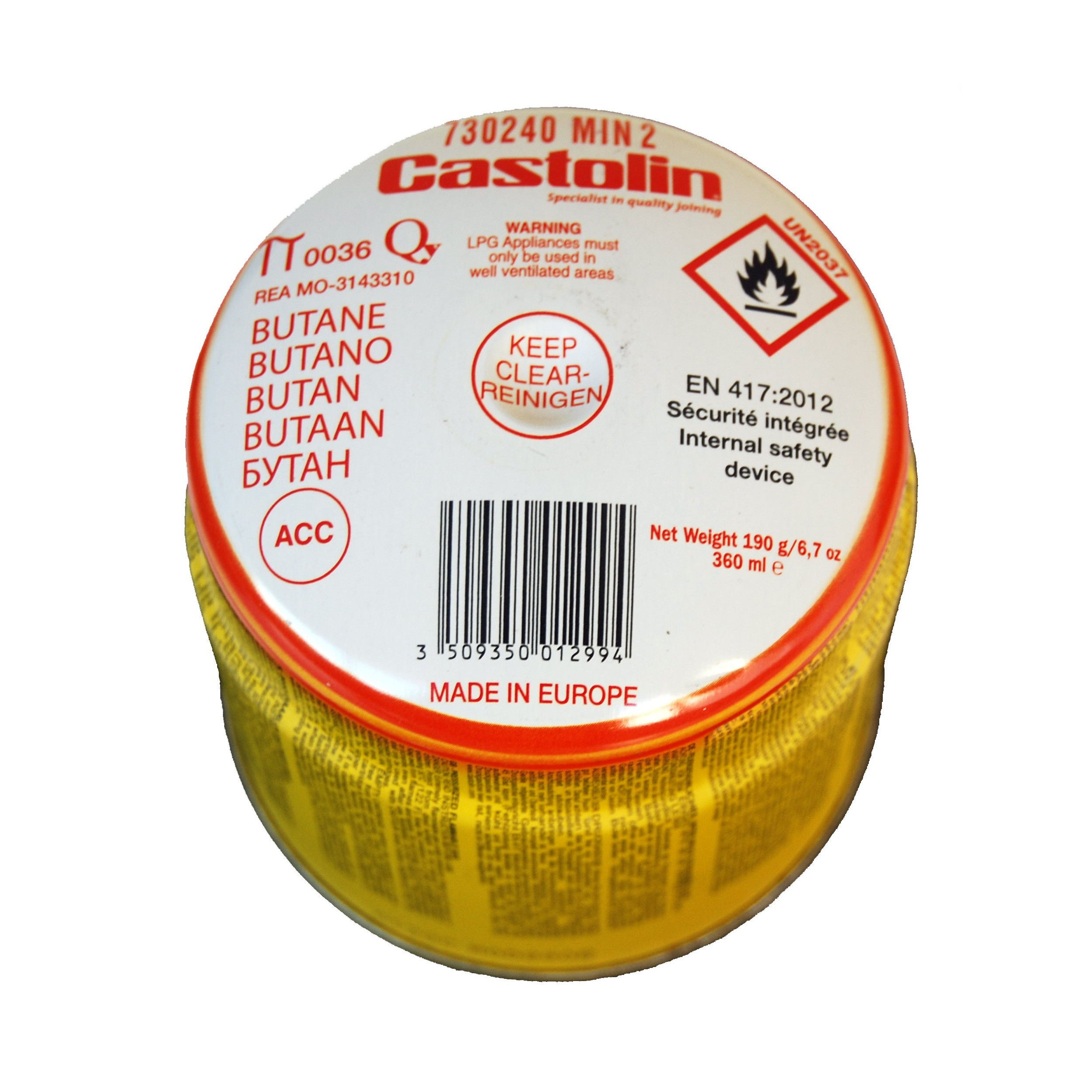 Gaspatroon voor multifunctionele piëzo-soldeerbrander