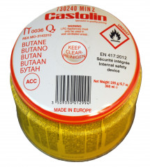 Gas cartridge for "multi-purpose" piezo welding lamp