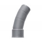 Coude PVC 40 mm multi-angles 15°/25°/35° sécable mâle femelle