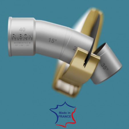 Coude PVC 40 mm multi-angles 15°/25°/35° sécable mâle femelle