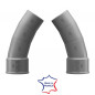 Coude PVC 40 mm multi-angles 15°/25°/35° sécable mâle femelle