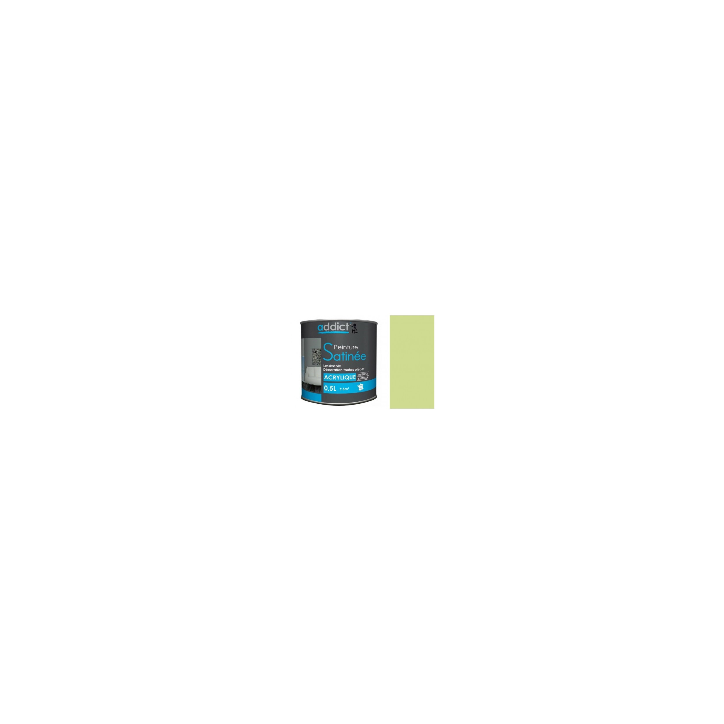 Multi-substrate acrylic paint, Anis satin, 0.5 liter.