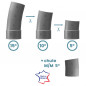 PVC-Bogen 100 mm Multi-Winkel 5°/10°/15° abtrennbar M/F PVC-Bogen 100 mm Multi-Winkel 5°/10°/15° abtrennbar M/F