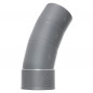 PVC bocht 100 mm multi-hoeken 15°/25°/35° afbreekbaar M/F