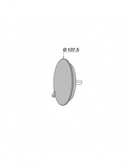 Chrome-plated Zamak steering wheel luxury model