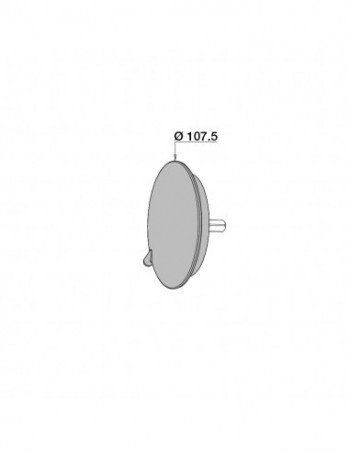 Chrome-plated Zamak steering wheel luxury model