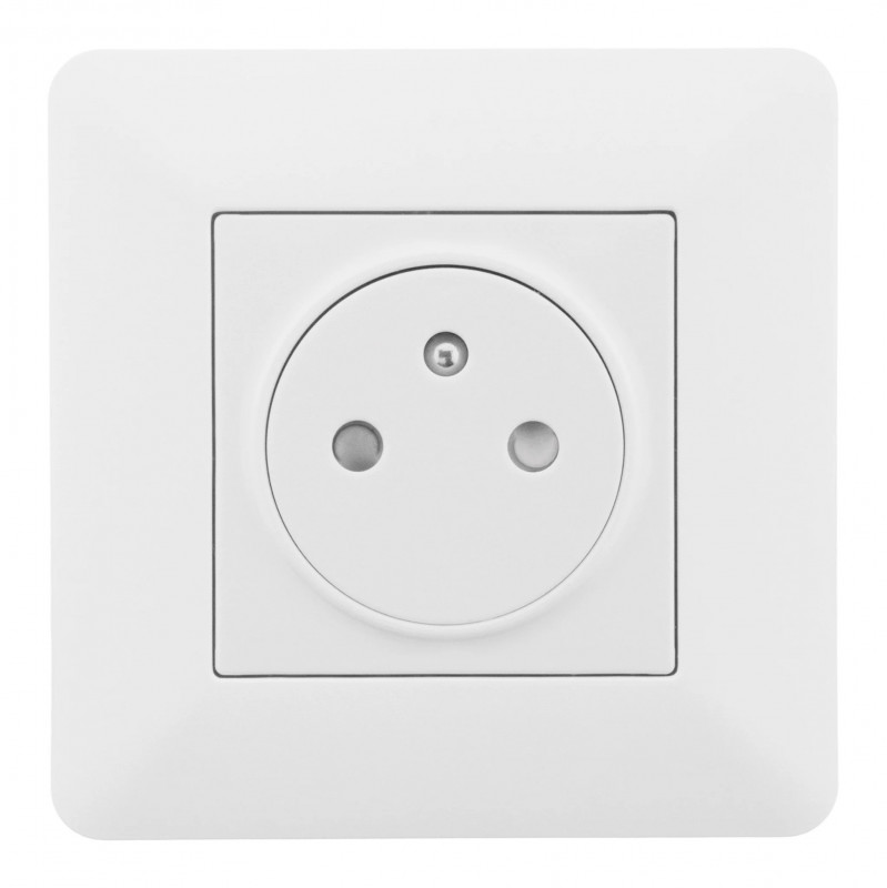 Two-pole + ground flush-mount socket ARTEZO model white. Two-pole + ground flush-mount socket ARTEZO model white.