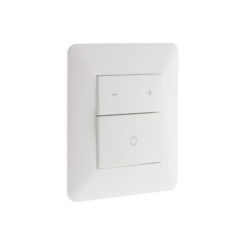 ARTEZO 3-button flush-mounted dimmer, white. ARTEZO 3-button flush-mounted dimmer, white.