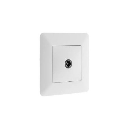 Prise TV encastrable modèle ARTEZO blanc.