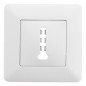 Prise téléphone 8 plots encastrable modèle ARTEZO blanc. Prise téléphone 8 plots encastrable modèle ARTEZO blanc.