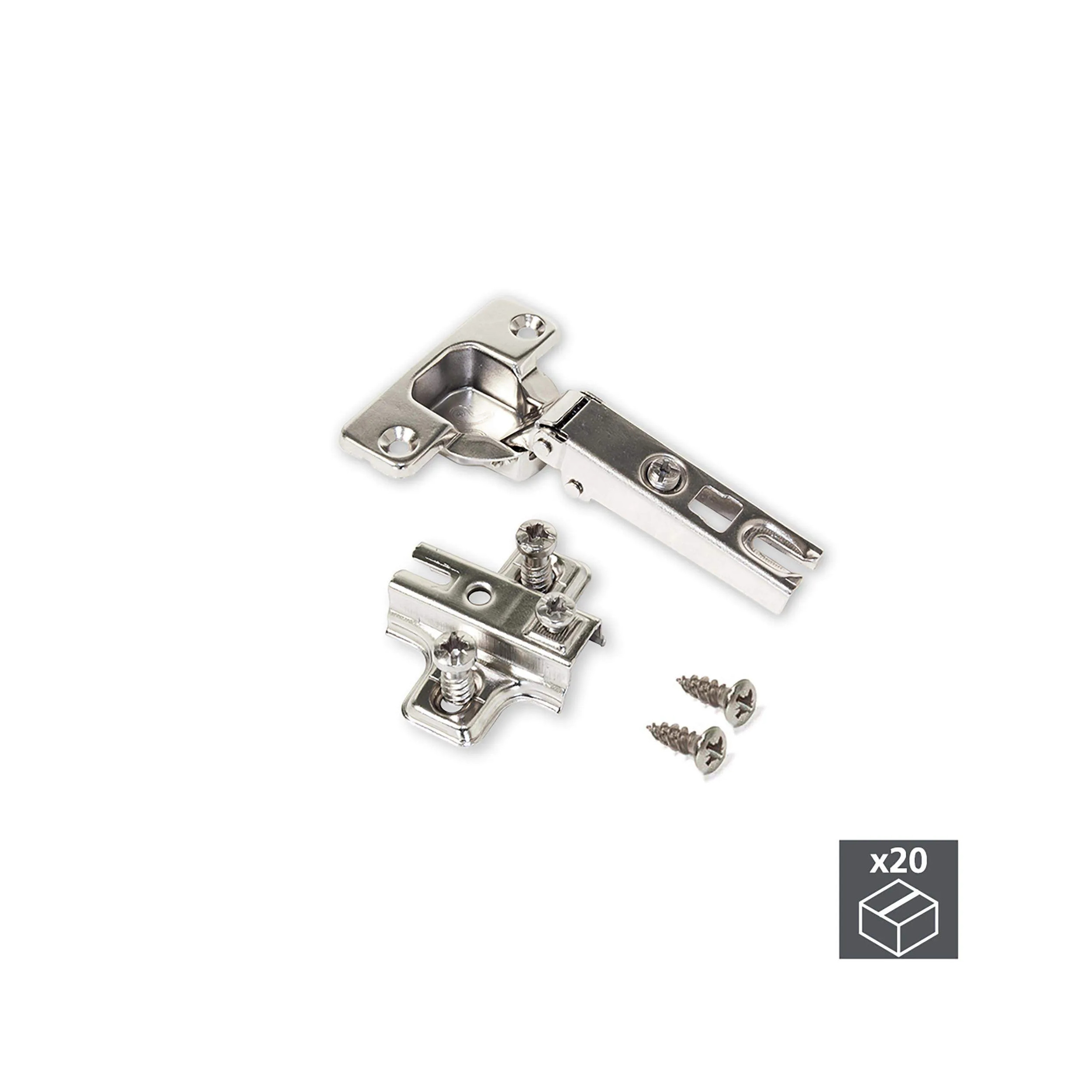 10 Manijas de muebles, diámetro 12mm, distancia central 128mm, acero niquelado satinado