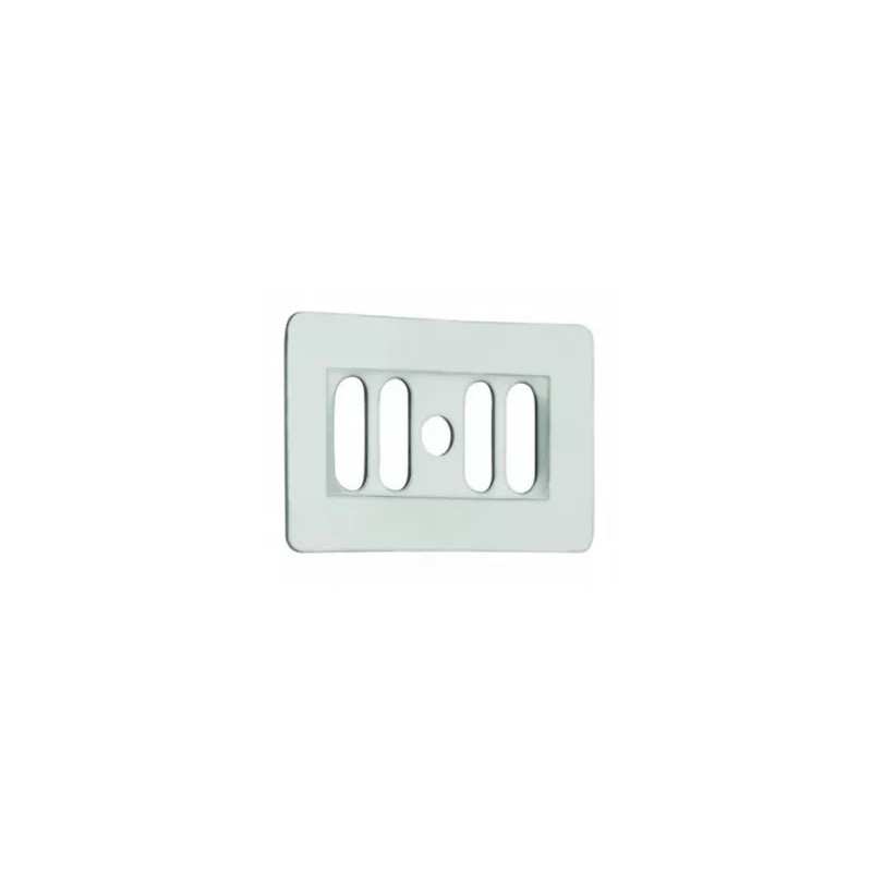 Stainless steel rectangular sink overflow grate Stainless steel rectangular sink overflow grate