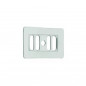Stainless steel rectangular sink overflow grate Stainless steel rectangular sink overflow grate