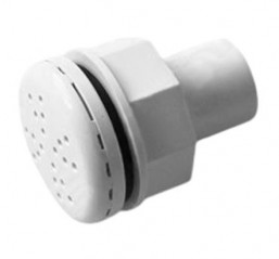 Campana extractora con panel frontal de plástico blanco