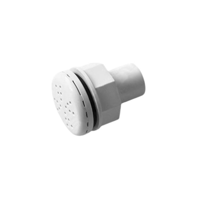 Cappa soffiante con pannello frontale in plastica bianca Cappa soffiante con pannello frontale in plastica bianca