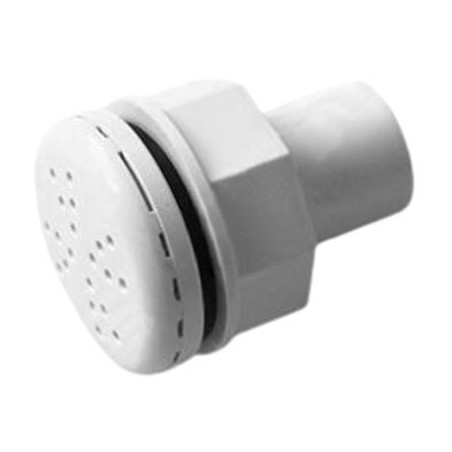 Campana extractora con panel frontal de plástico blanco