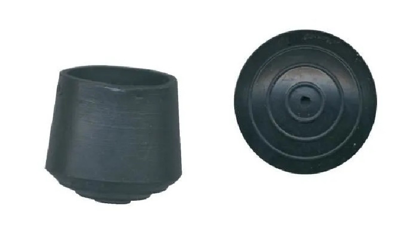 Gummi-Endkappe, Durchmesser 22 mm, 4 Stück.