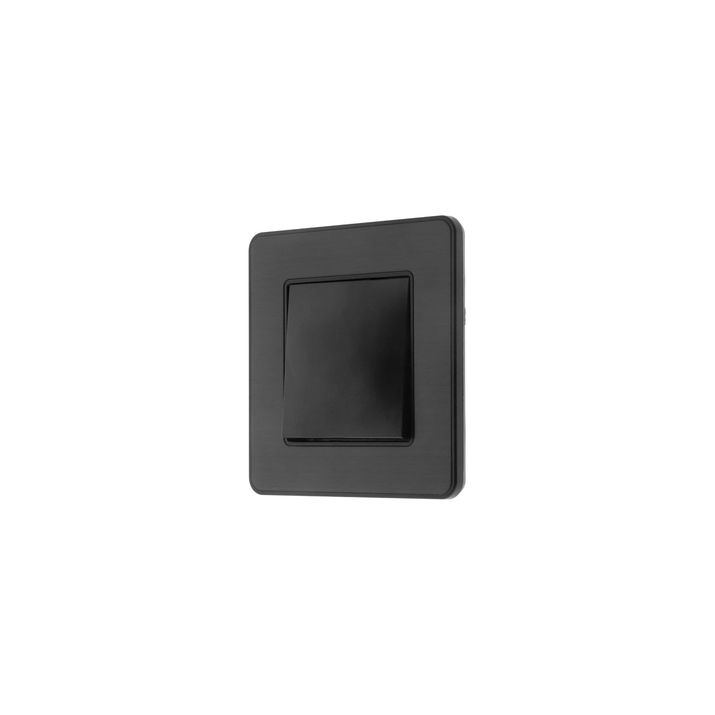 Pulsante da incasso, modello KOURO, metallo nero spazzolato ZENITECH