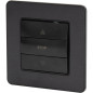 Commande de volet roulant encastrable modèle KOURO métal noir brossé ZENITECH Commande de volet roulant encastrable modèle KOURO métal noir brossé ZENITECH