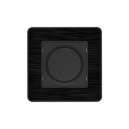 Einbau-Drehdimmer Modell KOURO Metall schwarz gebürstet ZENITECH