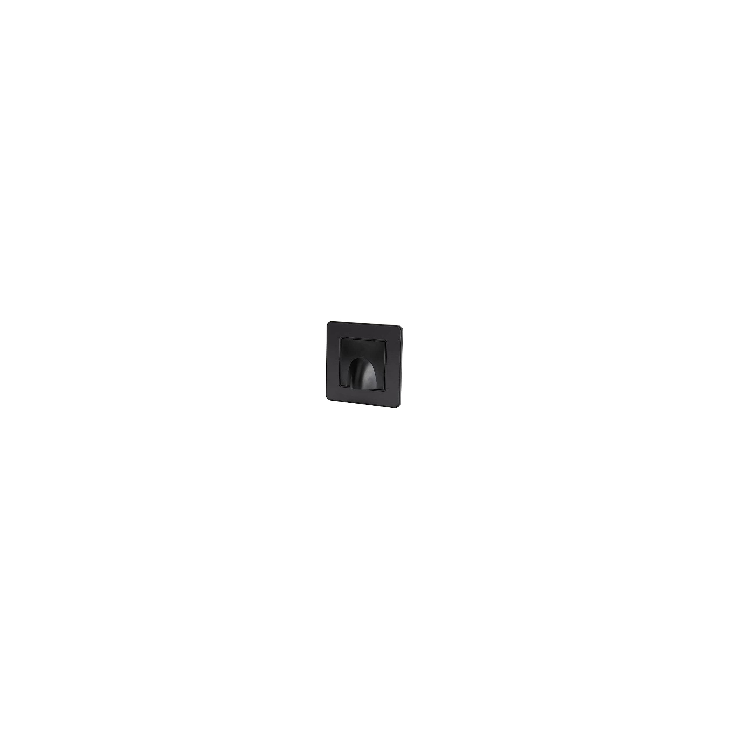 Placa de salida de cables empotrada modelo KOURO metal negro cepillado ZENITECH