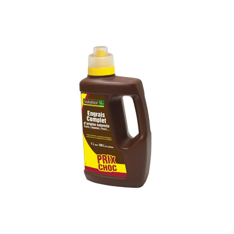 Engrais liquide complet 1 litre SOLABIOL Engrais liquide complet 1 litre SOLABIOL