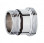 Adattatore rubinetto da 18,5x100 maschio a 22x100 maschio Adattatore rubinetto da 18,5x100 maschio a 22x100 maschio