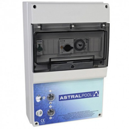 Caja eléctrica para la filtración de la piscina + 1 foco