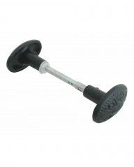 Bouton double bigorre en fonte noir pour carré 6 et 7mm