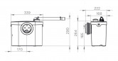 PRO UP SILENCE" sanitary plunger for 1 WC