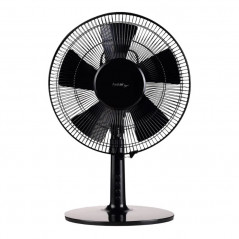 Ventilateur de table noir diamètre 30cm.