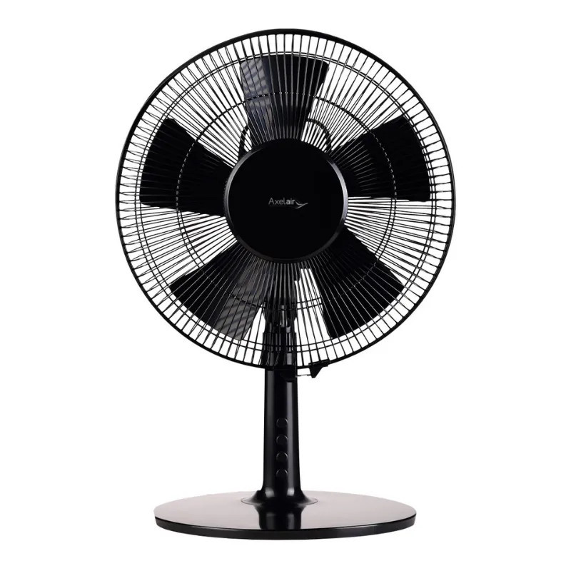 Ventilateur de table noir diamètre 30cm. Ventilateur de table noir diamètre 30cm.