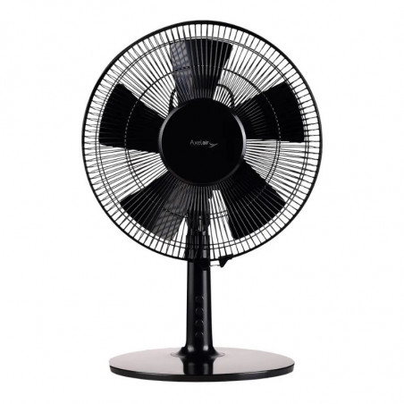 Ventilateur de table noir diamètre 30cm.