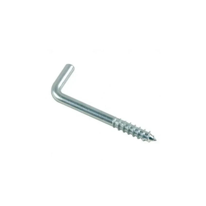 Gond à vis en acier zingué 6x80mm 2 pièces Gond à vis en acier zingué 6x80mm 2 pièces