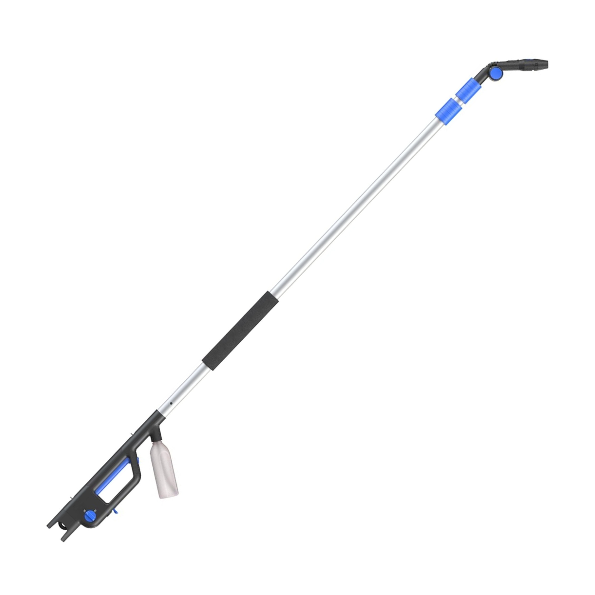 Lance télescopique nettoyage toiture et façade haute et basse pression 3,9 m, accessoires complets